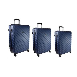 Semiline Unisex's Suitcase Set 5457-7 Navy Blue 20"24"28" vyobraziť