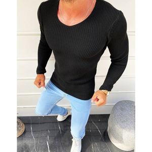 Black men's pullover sweater WX1588 vyobraziť