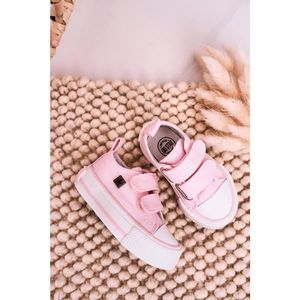 Children's Velcro Sneakers BIG STAR HH374203 Pink vyobraziť