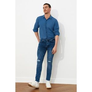 Trendyol Indigo Male Destroyed Skinny fit Jeans vyobraziť