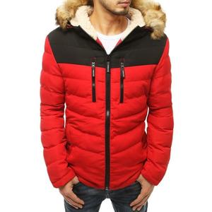Red men's winter jacket TX3598 vyobraziť