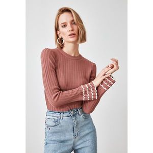 Trendyol Rose Dry Sleeve Detailed Knitwear Sweater vyobraziť