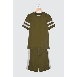 Trendyol Khaki Men's Regular Fit Tracksuit vyobraziť