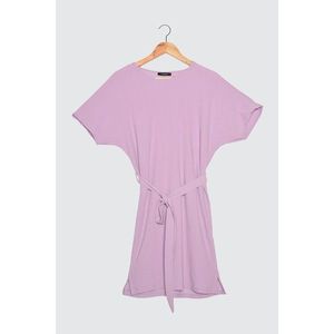 Trendyol Lila Binding Detailed Knitted Dress vyobraziť
