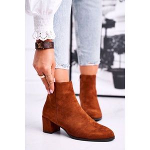 Women's Boots On Heel Sergio Leone Camel BT528 vyobraziť