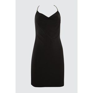 Trendyol Black Collar Detailed Stone Strap Dress vyobraziť