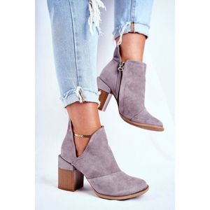 Women’s Boots On High Hee Grey Trimmed Meliori vyobraziť