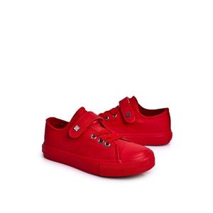 Children's Leather Sneakers BIG STAR EE374036 Red vyobraziť