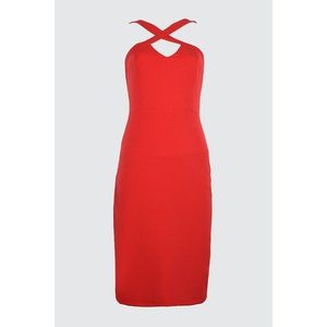 Trendyol Red Collar Detailed Dress vyobraziť