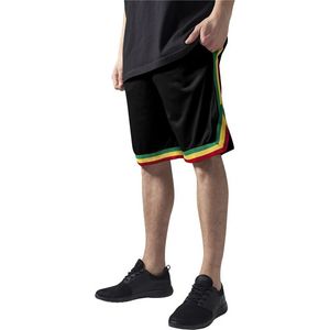 Pánske kraťasy URBAN CLASSICS Stripes Mesh Shorts blkrasta Veľkosť: M, Pohlavie: pánske vyobraziť