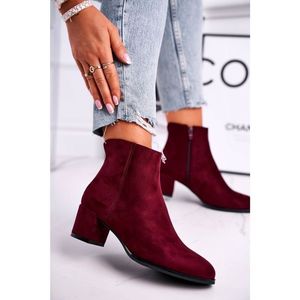 Women's Boots On Heel Sergio Leone Bordeaux BT528 vyobraziť