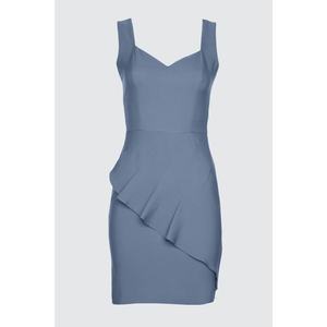 Trendyol Blue Battery Detail Dress vyobraziť