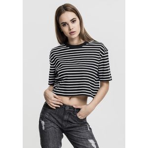 Dámske tričko Urban Classics Ladies Short Striped Oversized Tee blk/wht Veľkosť: XS, Pohlavie: dámske vyobraziť