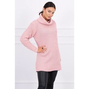 Sweater with golf powdered pink vyobraziť