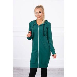 Hooded dress with a hood green vyobraziť