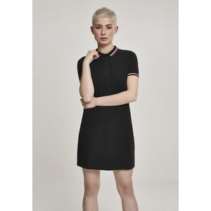 Dámske šaty URBAN CLASSICS Ladies Polo Dress black Veľkosť: XS, Pohlavie: dámske vyobraziť