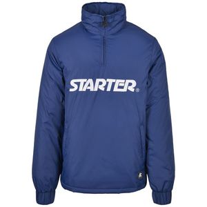 Pánska bunda Starter Logo Half Zip Jacket Farba: blue night, Veľkosť: L vyobraziť