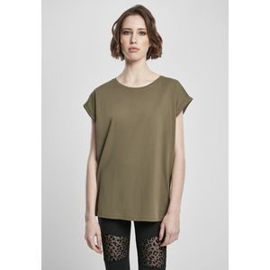 Dámske tričko Urban Classics Ladies Organic Extended Shoulder Tee olive Pohlavie: dámske, Velikost: M vyobraziť