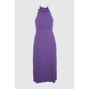 Trendyol Purple Gipe Detailed Chiffon Dress vyobraziť