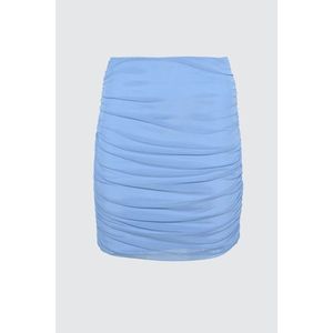 Trendyol Blue Drapeli Tulle Skirt vyobraziť
