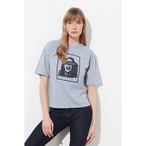 Trendyol Gray Basic Knitted T-Shirt vyobraziť