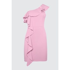 Trendyol Pink-Lila Flywheel Detailed Dress vyobraziť
