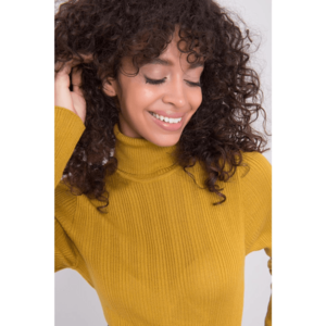 BSL Women´s mustard turtleneck sweater vyobraziť