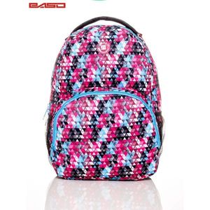 School backpack with colorful triangles vyobraziť