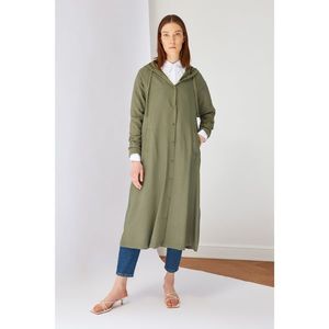 Trendyol Khaki Hooded Jacket Cap & Abaya vyobraziť