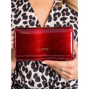 Women´s red leather wallet vyobraziť
