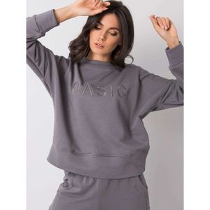 Dark gray women´s cotton sweatshirt vyobraziť