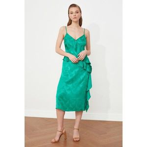 Trendyol Emerald Green Collar Detailed Dress vyobraziť