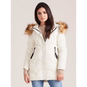 Ecru women´s winter jacket vyobraziť