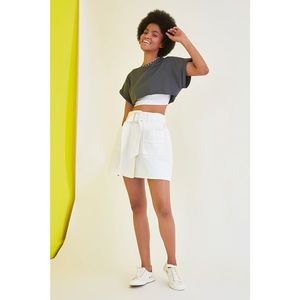 Trendyol White Belt Detailed Denim Skirt vyobraziť