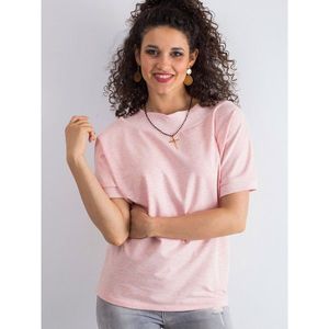 A cotton melange pink blouse vyobraziť