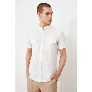 Trendyol White Men's Slim Fit Shirt vyobraziť