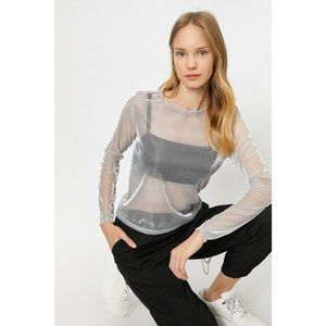 Koton Women's Gray T-Shirt vyobraziť