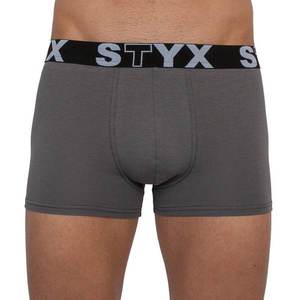 Men's boxers Styx sports rubber dark gray (G1063) vyobraziť