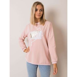 Dusty pink women´s sweatshirt with a print vyobraziť