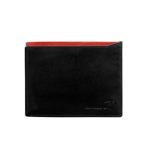 Open black wallet for a man with a red cube vyobraziť