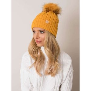 RUE PARIS Mustard winter hat vyobraziť