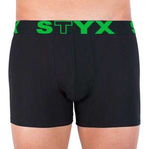 Men's boxers Styx long sport rubber black (U962) vyobraziť