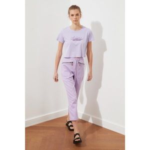 Trendyol Lilac Pocket Detail Pants vyobraziť