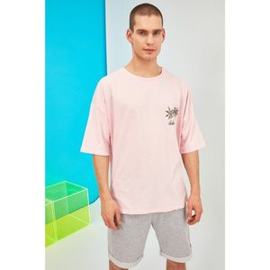 Trendyol Powder Men's Short Sleeve Printed Oversize T-Shirt vyobraziť