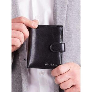 Black men´s leather wallet vyobraziť
