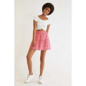 Trendyol Pink Brode Skirt vyobraziť