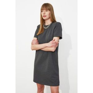 Trendyol Anthracite Vatka Knitted Dress vyobraziť