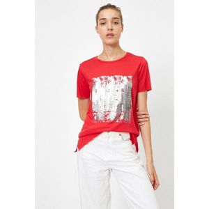 Koton Women's Red T-Shirt vyobraziť