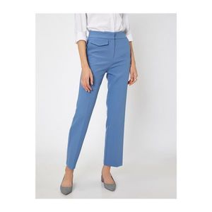 Koton Women's Blue Pocket Detail Pants vyobraziť