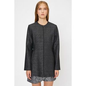 Koton Women's Black Pocket Detail Coat vyobraziť